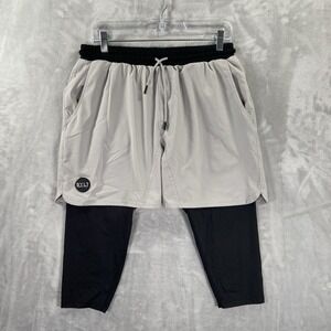 BYLT Active Shorts men's Large 31x7 Lined 3/4 Legging Athletic Training Workout